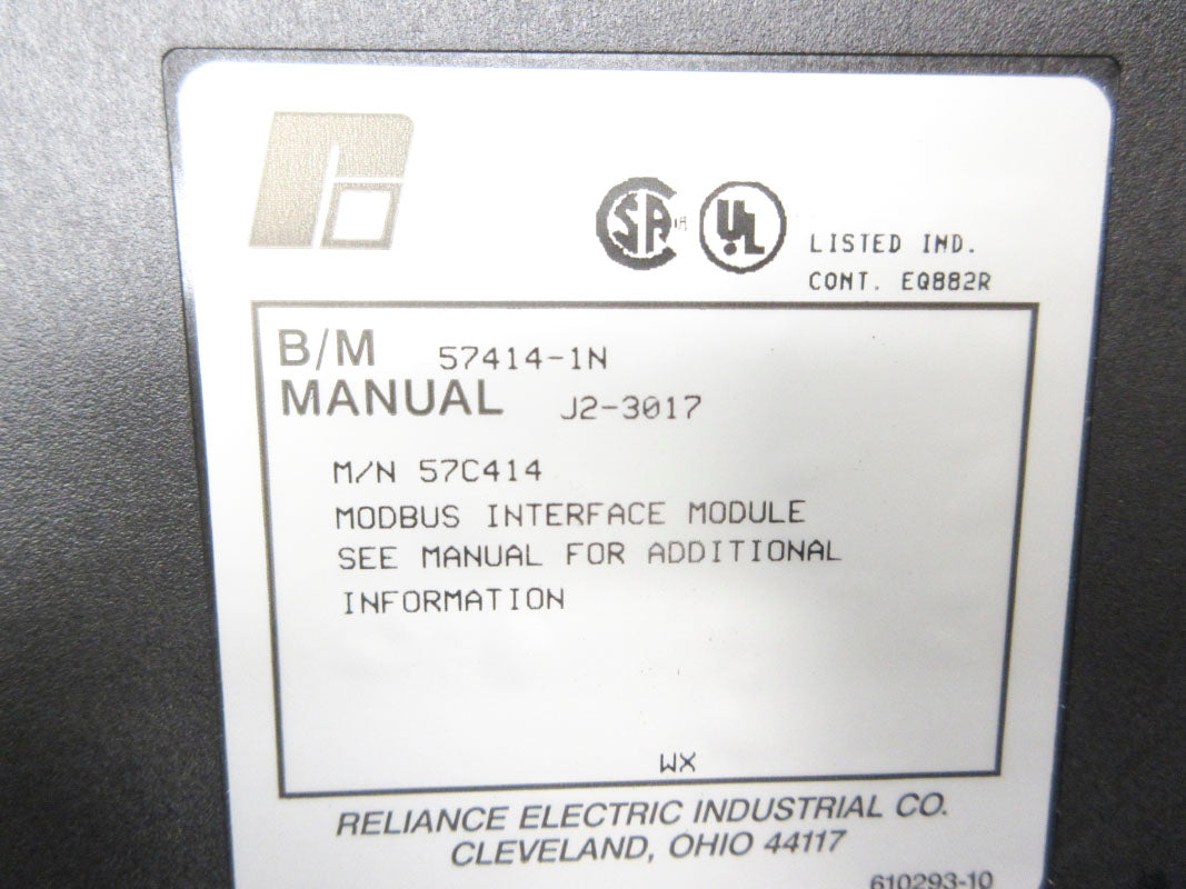 RELIANCE ELECTRIC 57414-1N 57C414 NSNP