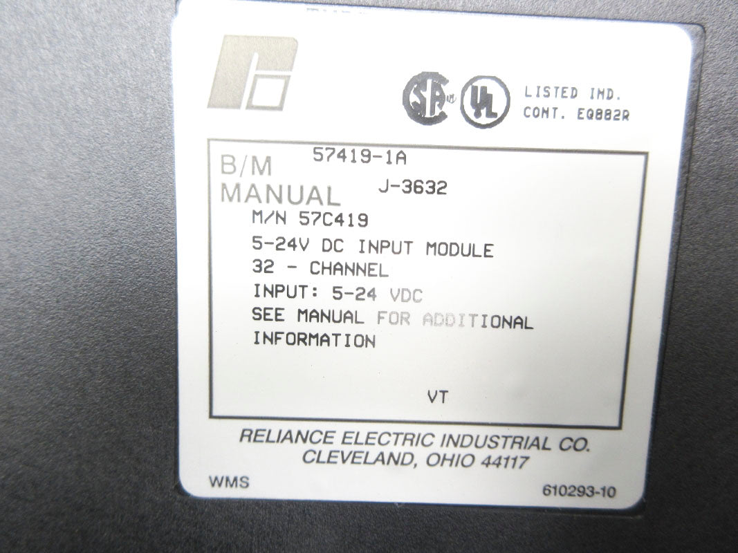 RELIANCE ELECTRIC 57C419 57419-1A 5-24VDC NSNP