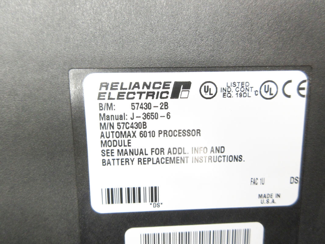 RELIANCE ELECTRIC 57430-2B 57C430B NSNP