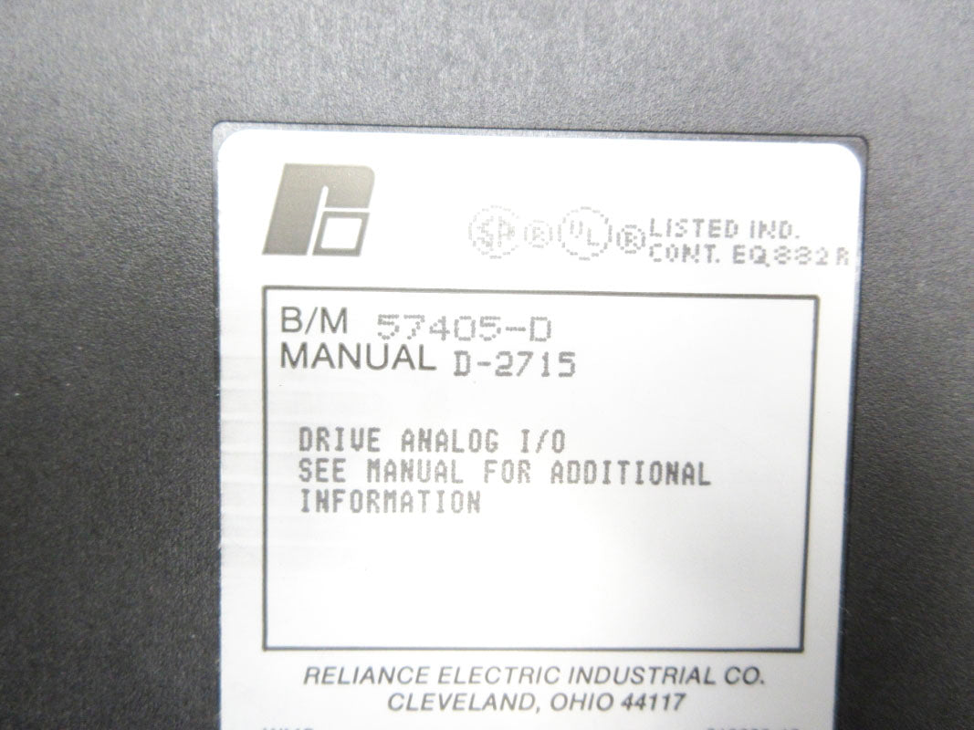 RELIANCE ELECTRIC 57405-D UNMP