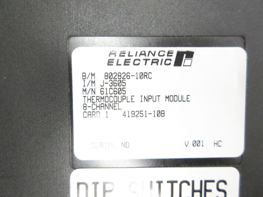 RELIANCE ELECTRIC 61C605 802826-10RC UNMP