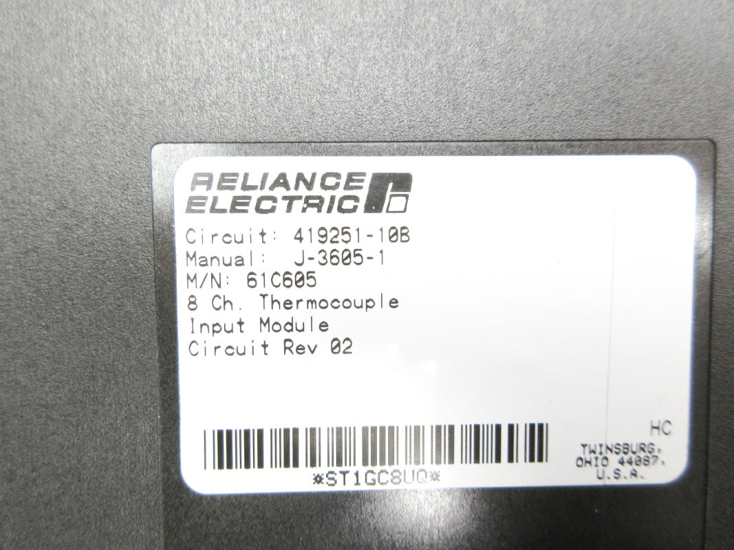 RELIANCE ELECTRIC 61C605 419251-10B UNMP
