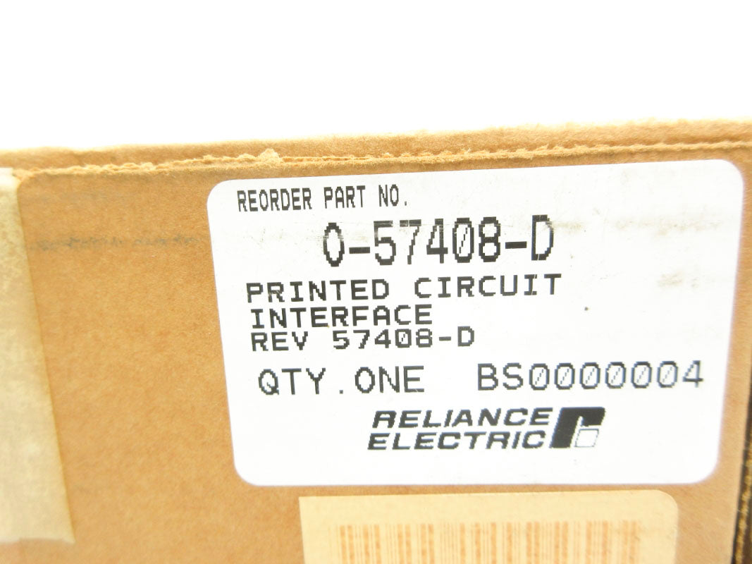 RELIANCE ELECTRIC 0-57408-D NSMP