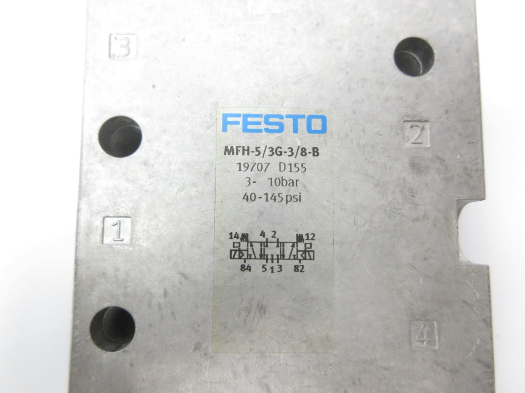 FESTO MFH-5/3G-3/8-B 19707 40-145PSI NSNP