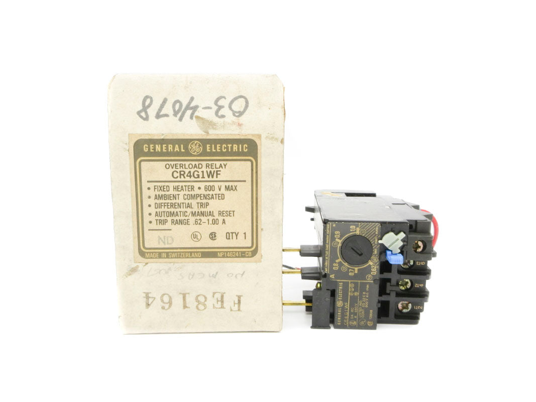 GENERAL ELECTRIC CR4G1WF 600V .62-1.00A NSMP