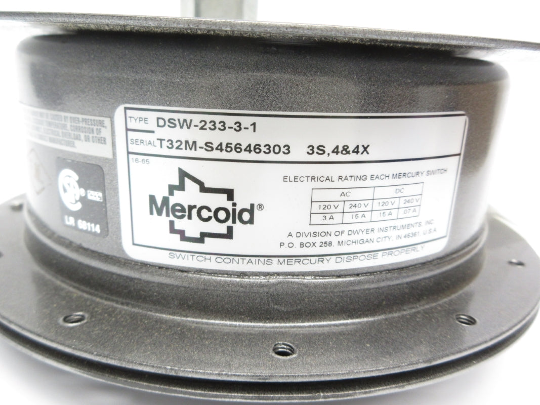 MERCOID DSW-233-3-1 240VAC/DC 15A UNMP