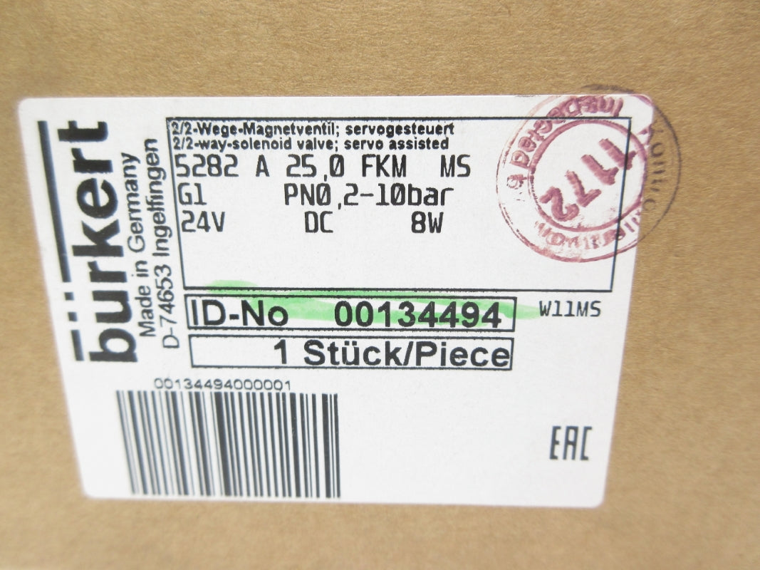 BURKERT 00134494 24VDC NSMP