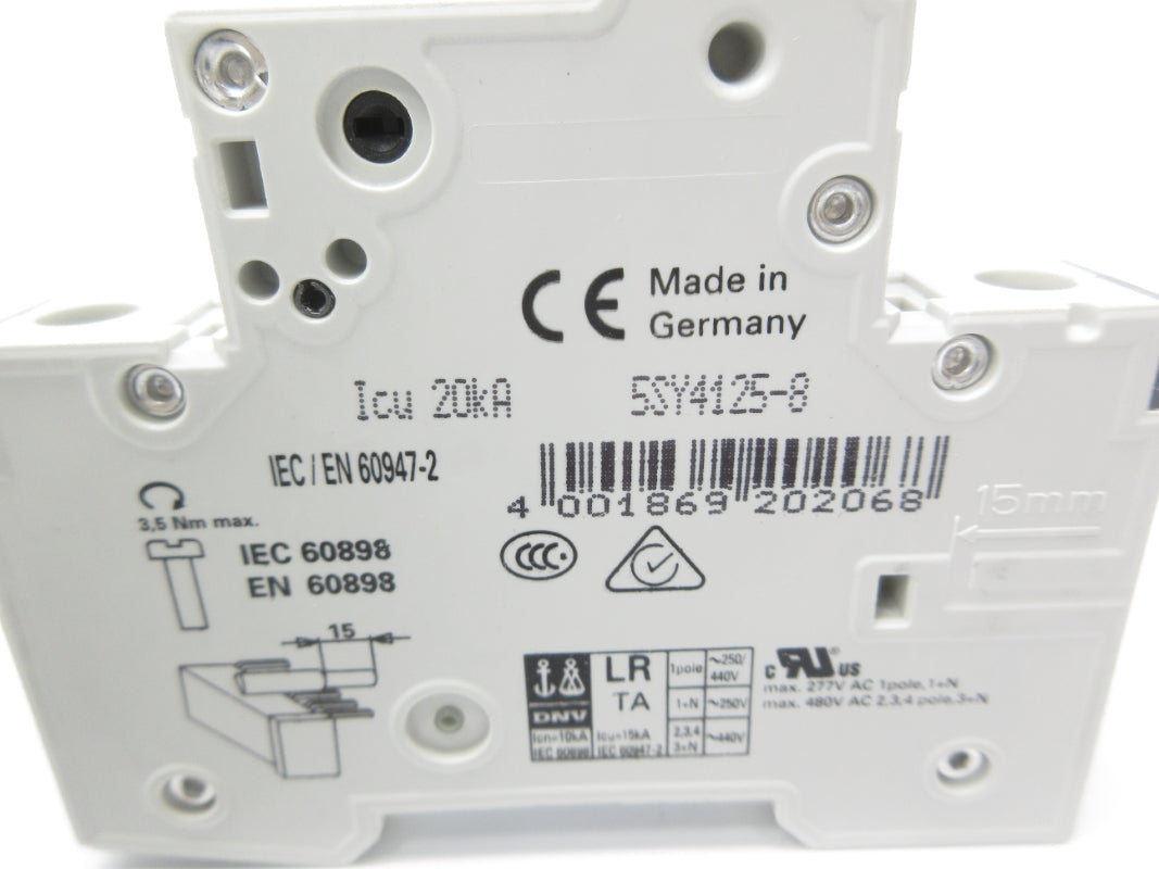 SIEMENS 5SY4125-8 230/400V 25A NSNP