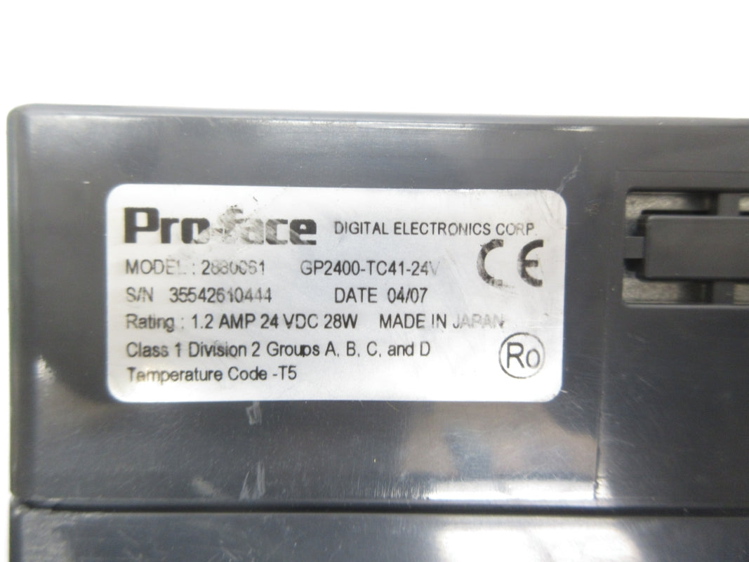 PROFACE 2880061 GP2400-TC41-24V 24VDC 1.2A NSNP