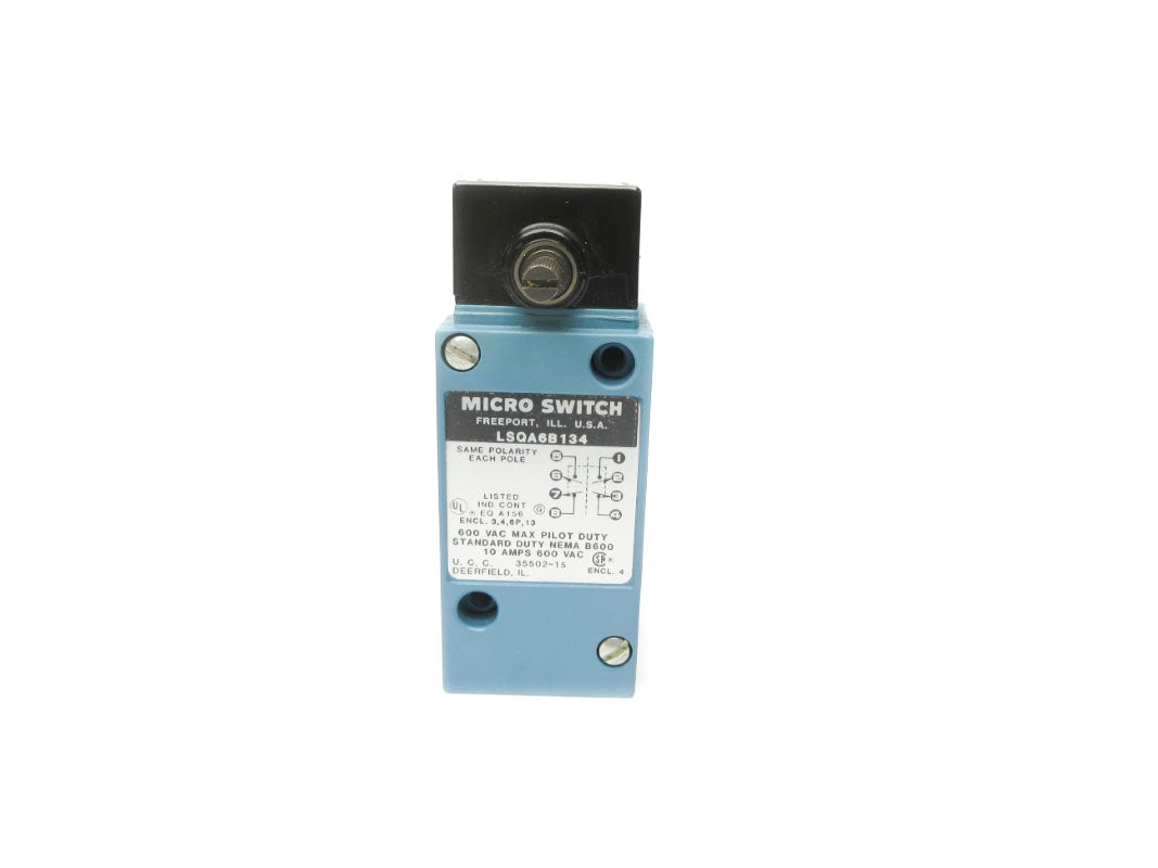 MICRO SWITCH LSQA6B134 600VAC 10A NSNP