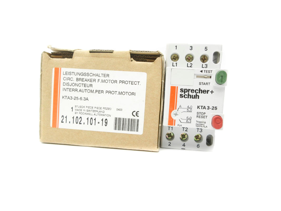 SPRECHER+SCHUH KTA3-25-6.3A 4.0-6.3A NSMP