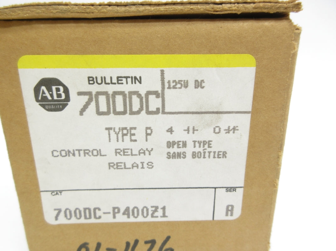 ALLEN BRADLEY 700DC-P400Z1 SER. A 125VDC 60A (BR/YL) NSMP