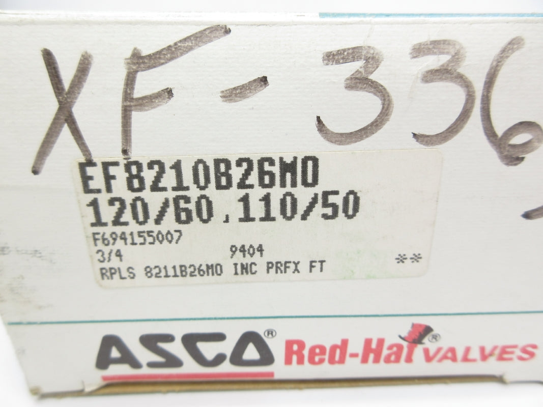 ASCO EF8210B26MO 110/120V 250PSI 3/4" NSMP