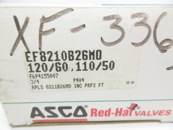 ASCO EF8210B26MO 110/120V 250PSI 3/4" NSMP