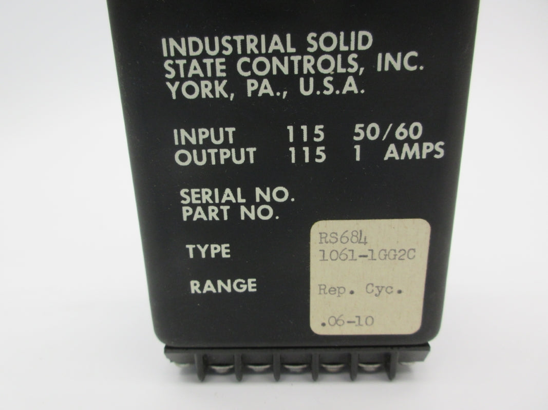 ISSC 1061-1GG2C 115V 1A .06-10 NSNP