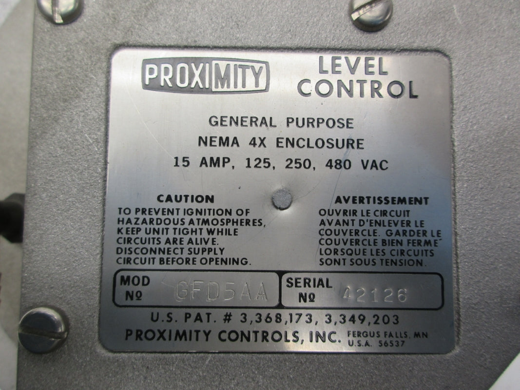 PROXIMITY CONTROLS GFD5AA 480VAC 15A UNMP