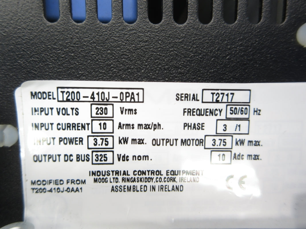MOOG T200-410J-0PA1 230V NSNP