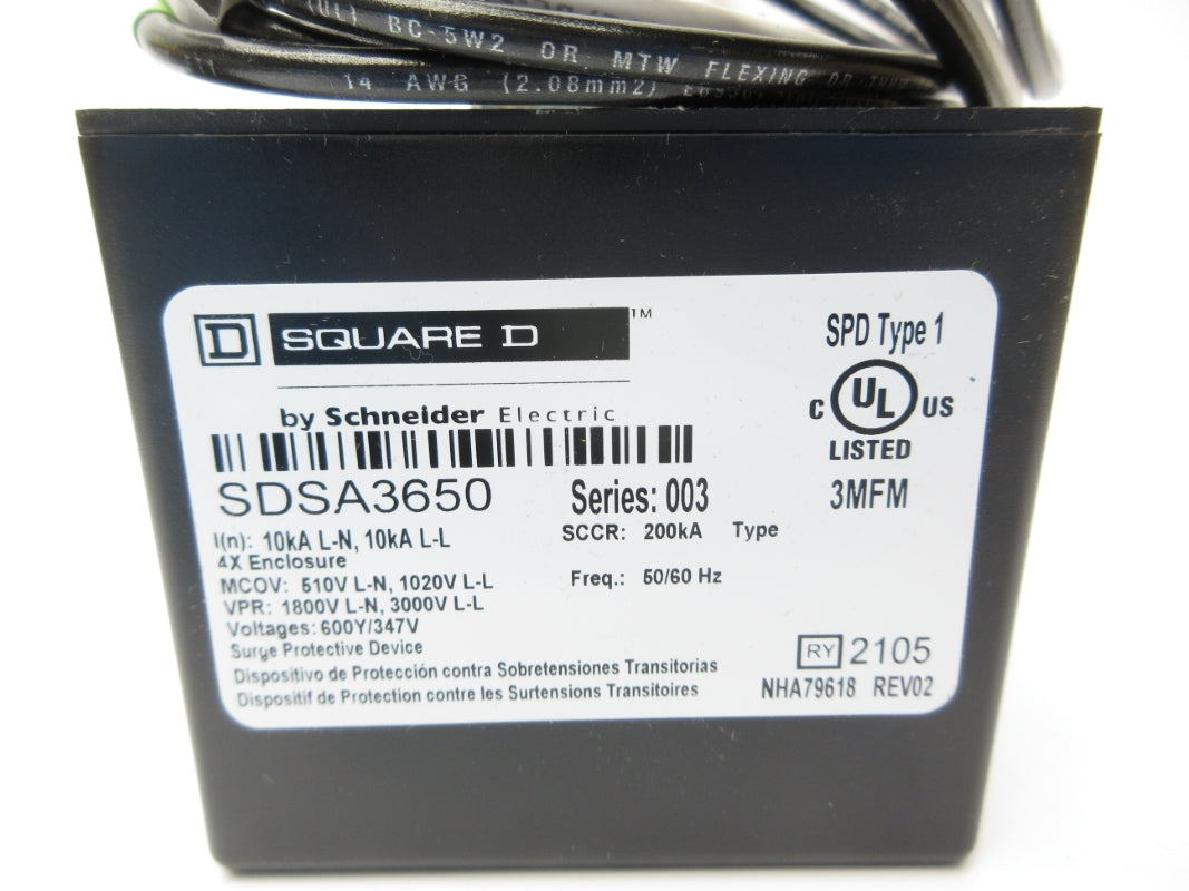 SQUARE D SDSA3650 SER. 003 347V NSNP