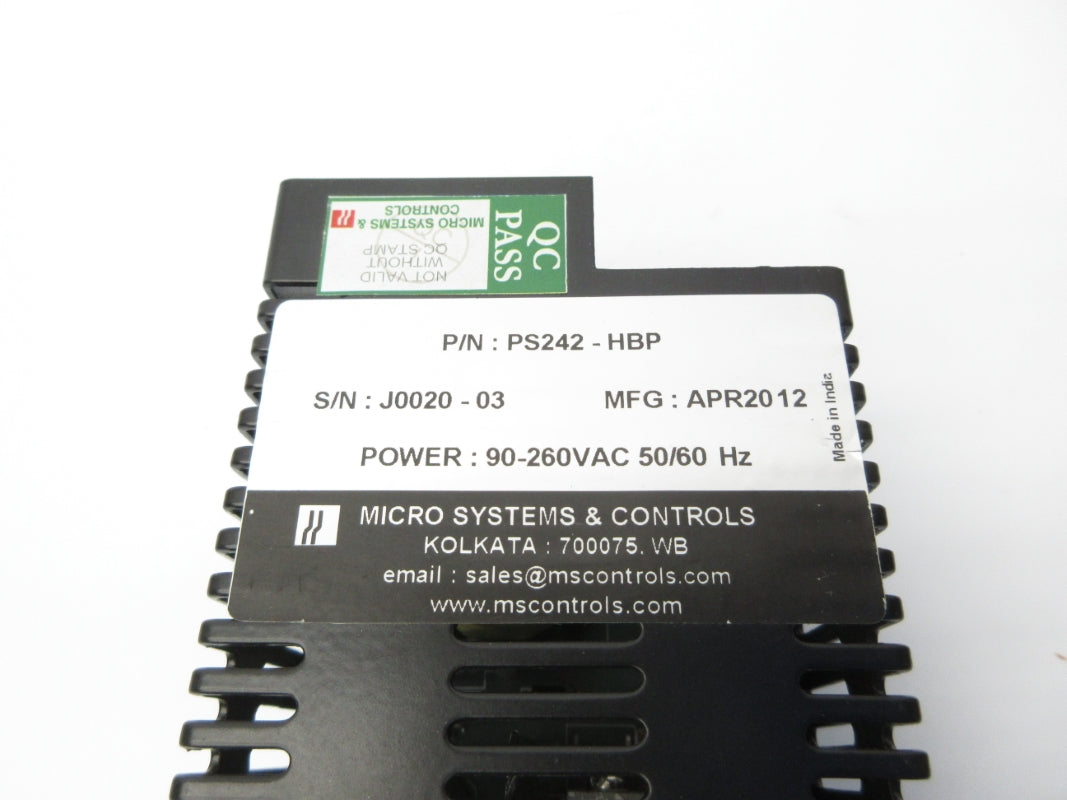 MICRO SYSTEMS & CONTROLS PS242-HBP 90-260VAC NSNP