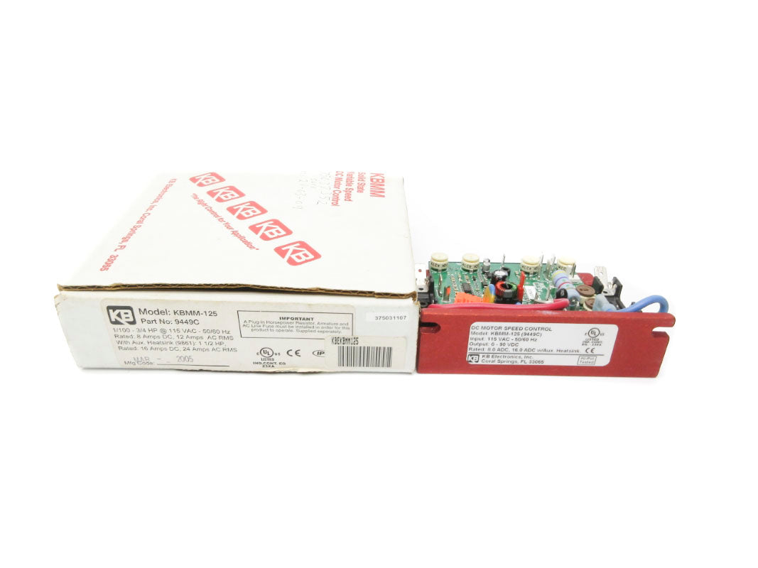 KB ELECTRONICS KBMM-125 9449C 115VAC 16A NSMP
