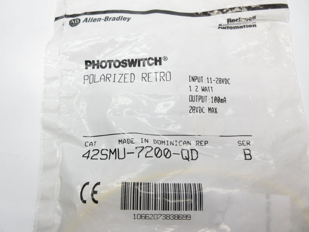 ALLEN BRADLEY 42SMU-7200-QD SER. B 11-28VDC NSMP