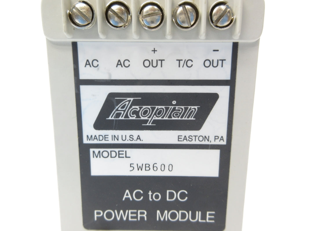 ACOPIAN 5WB600 NSNP