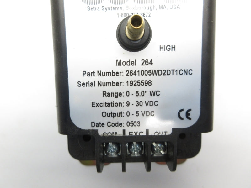 SETRA 2641005WD2DT1CNC 264 9-30VDC 0-5.0 NSNP