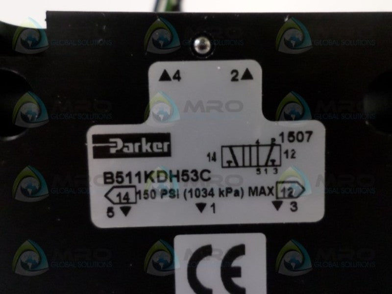 PARKER B511KDH53C SOLENOID VALVE *NEW NO BOX*