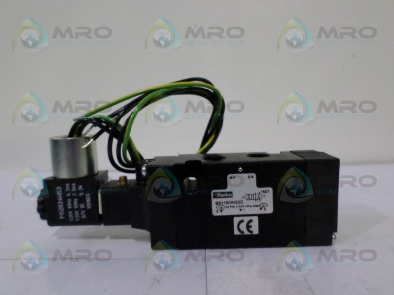 PARKER B511KDH53C SOLENOID VALVE *NEW NO BOX*