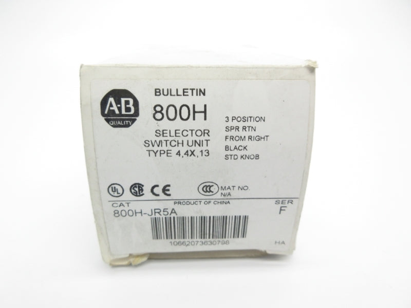 ALLEN BRADLEY 800H-JR5A SER. F (AS PICTURED) (WH) NSMP