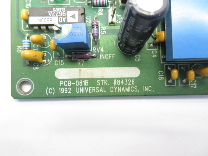 UNIVERSAL DYNAMICS PCB-081B UNMP