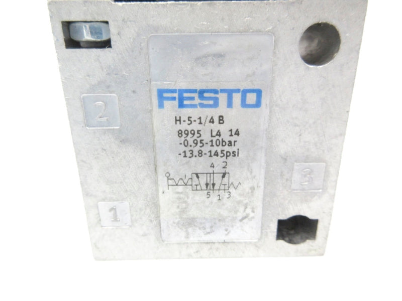 FESTO H-5-1/4B 8895 -13.8-145PSI NSNP