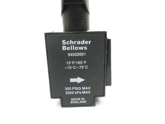 SCHRADER BELLOWS 94502001 300PSI 15/165'F NSNP
