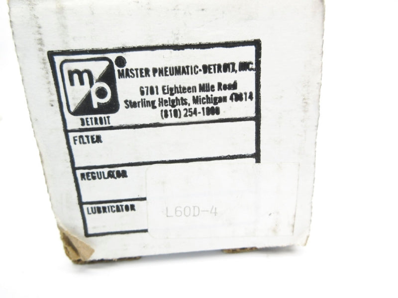 MASTER PNEUMATICS L60D-4 150PSI 125'F NSMP
