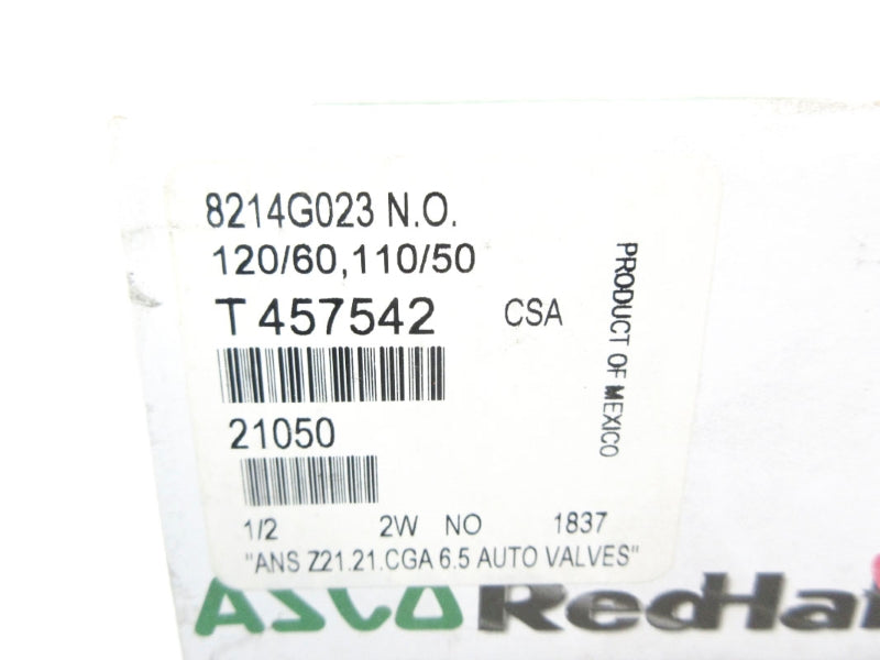 ASCO 8214G023 110/120V 5PSI 1/2" NSMP