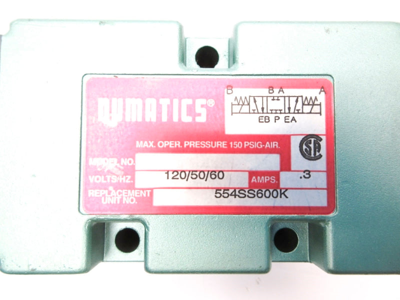 NUMATICS 554SS600K 120V .3A NSNP