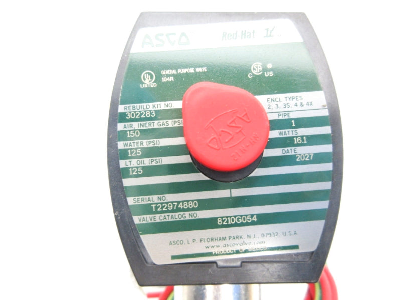 ASCO 8210G054 120V 125PSI 1" NSNP