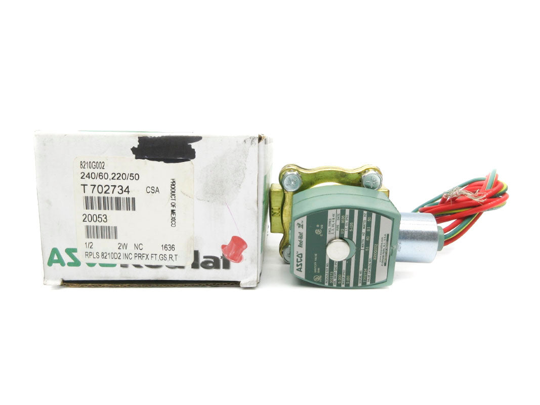 ASCO 8210G002 220/240V 5-200PSI 1/2" NSMP