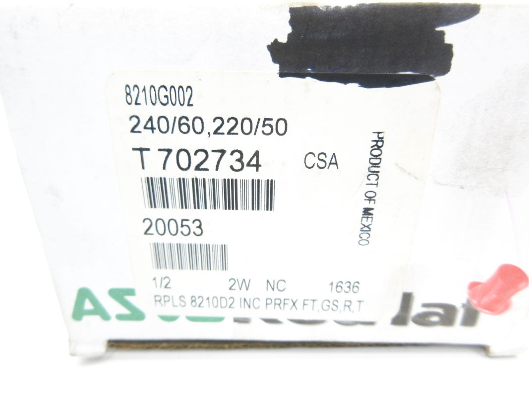 ASCO 8210G002 220/240V 5-200PSI 1/2" NSMP