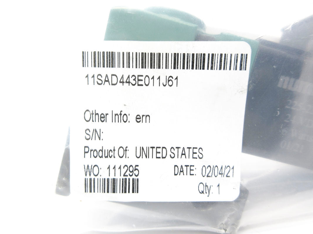 NUMATICS 11SAD443E011J61 24VDC 150PSI NSMP