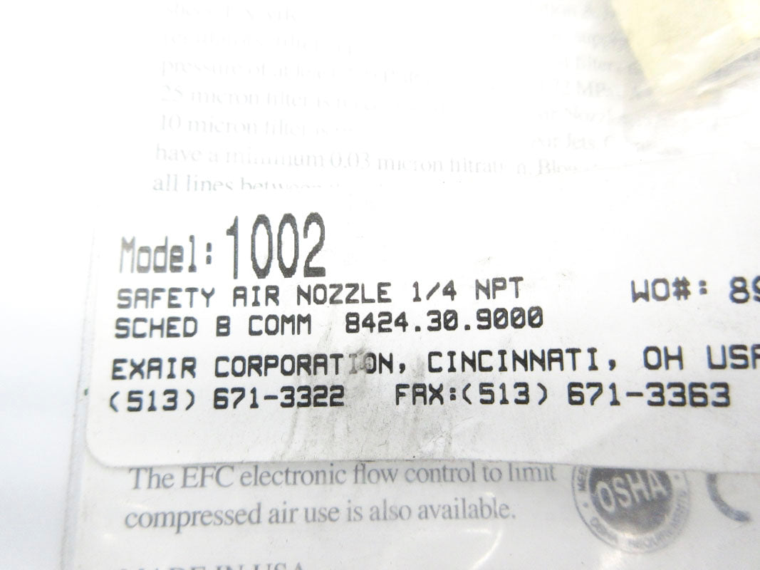 EXAIR 1002 1/4" NSMP