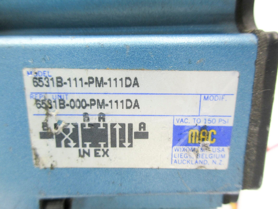 MAC 6531B-111-PM-111DA 110/120V 150PSI UNMP