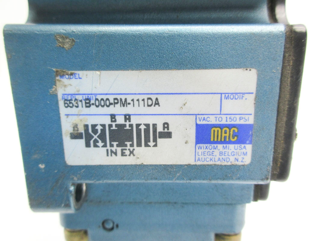 MAC 6531B-000-PM-111DA 110/120V 150PSI UNMP