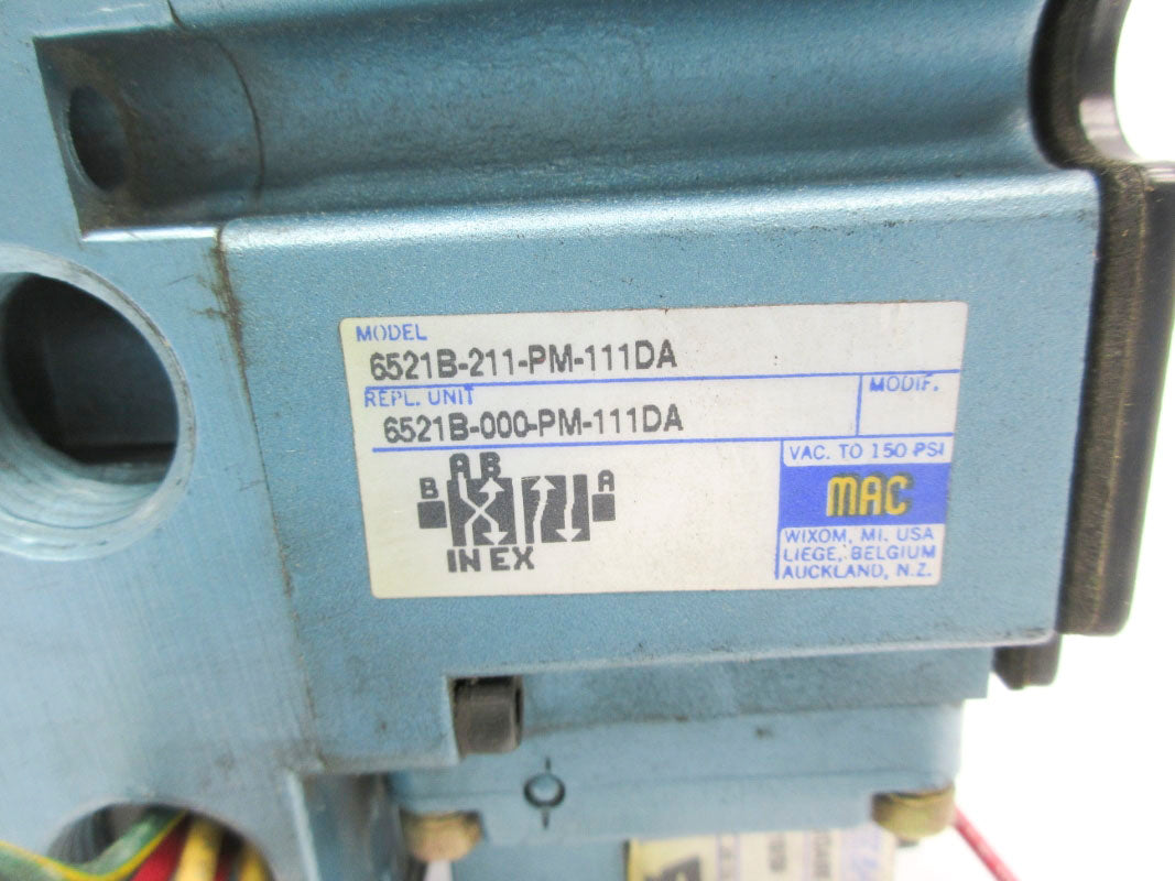 MAC 6521B-211-PM-111DA 110/120V 150PSI UNMP