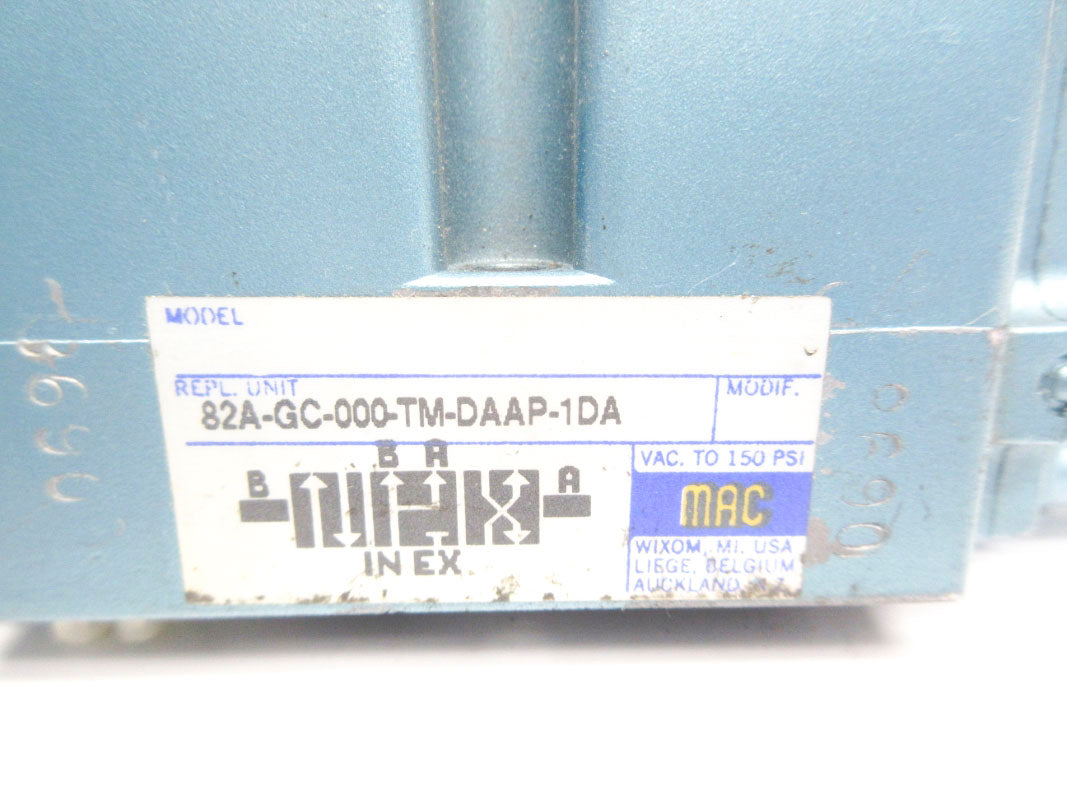 MAC 82A-GC-000-TM-DAAP-1DA 110/120V 150PSI UNMP