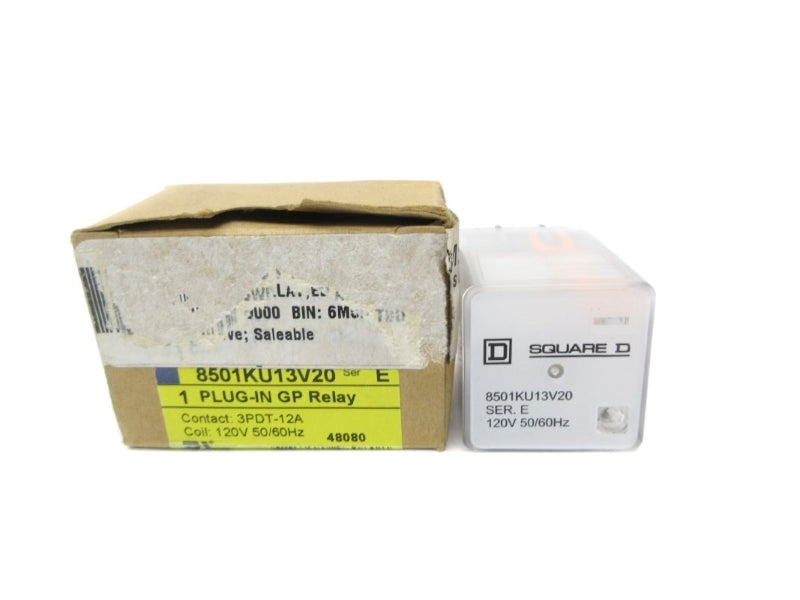 SQUARE D 8501KU13V20 SER. E 120V 12A NSMP