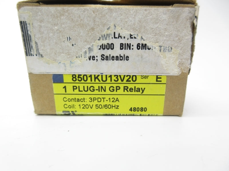 SQUARE D 8501KU13V20 SER. E 120V 12A NSMP
