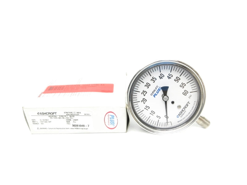 ASHCROFT 35-1009-SW-02L-60#-XLL 0-160PSI NSMP