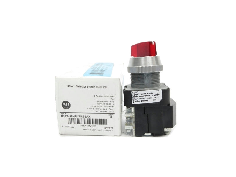 ALLEN BRADLEY 800T-16HR17KB6AX SER. U 120V (WH) NSFS