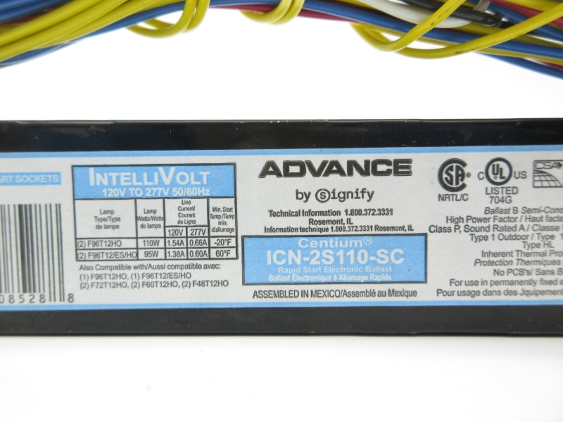 ADVANCE ICN-2S110-SC 277V 0.66A NSNP